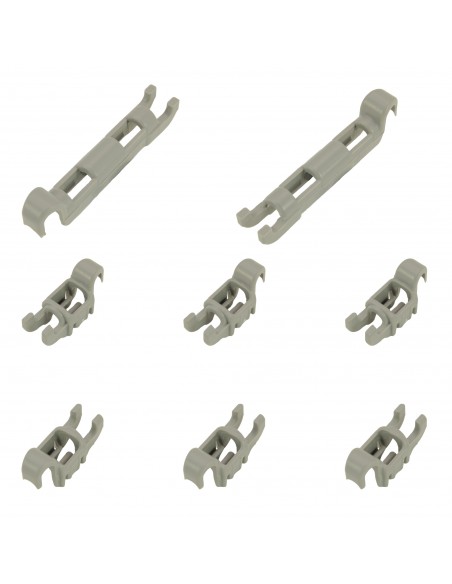 Kit 8pcs dishwasher lower bascket bearing clips BOSCH 00611472