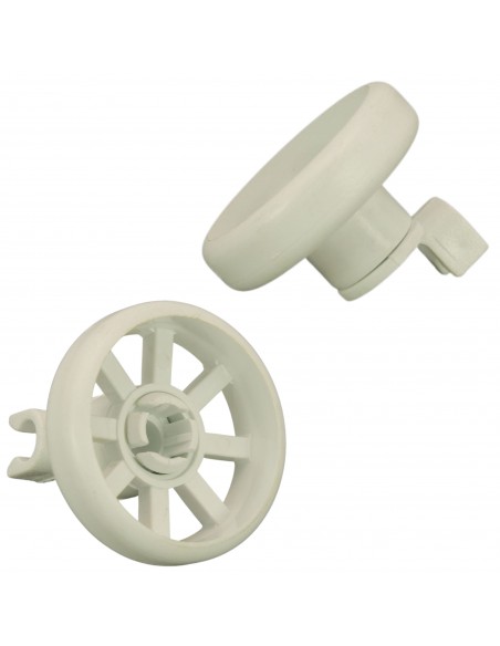 Kit 2pcs dishwasher basket wheels SIEMENS BOSCH 00066320