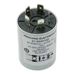Dishwasher noise filter 0,47µF 250V 5 contacts UNIVERSAL