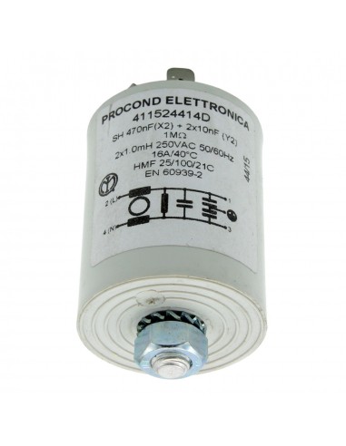 Filtro antidisturbo Lavastoviglie 0,47µF 250V 5 contatti Un Filtro antidisturbo Lavastoviglie 0,47µF 250V 5 contatti Un