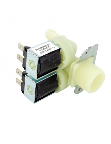 Zweifache Elektroventil Waschmaschine 180° 230V Ø12mm UNIVERSAL Zweifache Elektroventil Waschmaschine 180° 230V Ø12mm UNIVERSAL