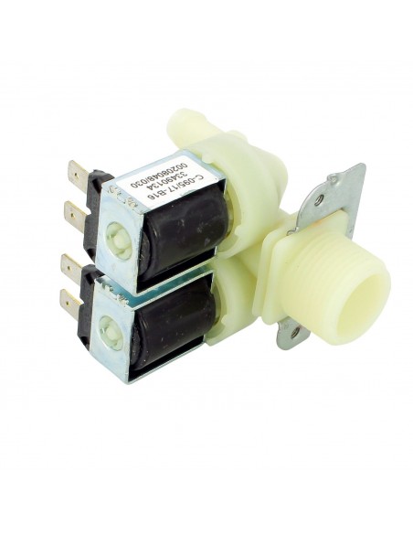 Electrovanne lave-linge 2voies 180° 230V Ø12mm UNIVERSEL