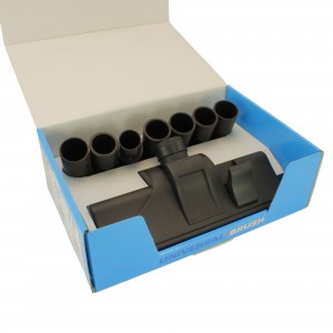 Kit brosse aspirateur avec roulettes et 7 raccords UNIVERSELE 2