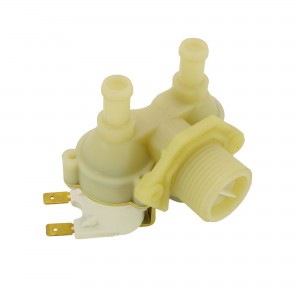 Electroválvula 2 vías lavadora 90° 230V Ø12mm UNIVERSAL
