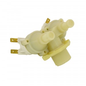 Electrovanne lave-linge 2voies 90° 230V Ø12mm UNIVERSEL 2