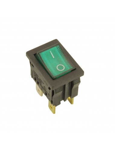 Green light switch 4 contacts 13x19mm UNIVERSAL