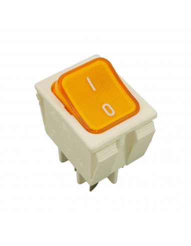 Yellow light switch 4 contacts 16A 250V UNIVERSAL