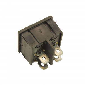 Interruttore bipolare 10A 250V 4 contatti 22x19mm nero 2