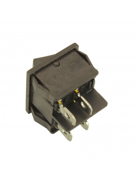 Bipolar swich 10A 250V 4 terminals 22x19mm black UNIVERSAL