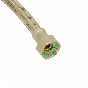 Prolunga Tubo carico Lavatrice inox 2,00mt Ø12x17  3/4M-3/4F c 2