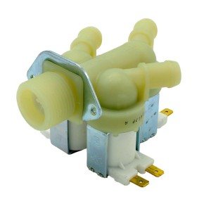 Electroválvula 3 vías lavadora 180° 230V Ø14mm UNIVERSAL