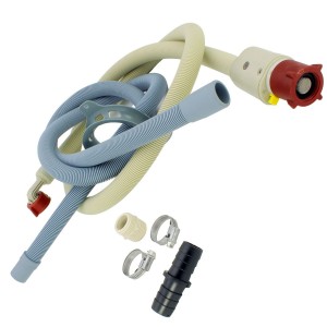 Kit Tubo carico con aquastop + scarico Lavatrice Universale c