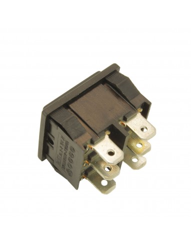 Bipolar swich 10A 250V 6 terminals 22x19mm black UNIVERSAL Bipolar swich 10A 250V 6 terminals 22x19mm black UNIVERSAL