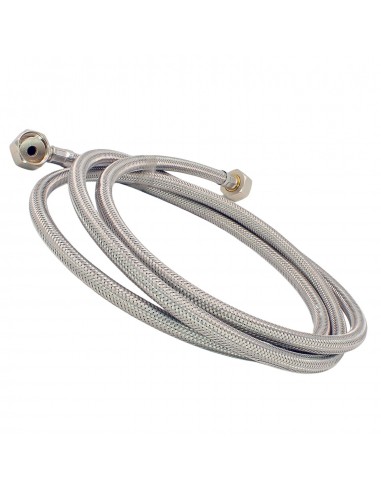 Stainless steel inlet hose 2.5 mt. 3/4F 3/4F universal suitable