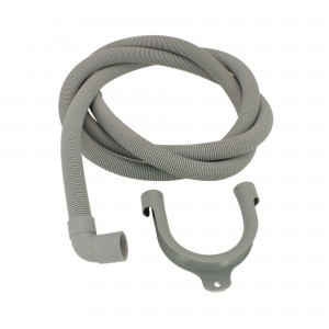 Washing machine drain hose with elbow 1,50m ø19-21mm UNIVERSAL