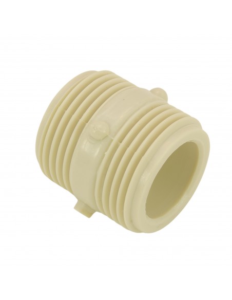 Racor plástica tubo salida agua lavadora 3/4M-3/4M UNIVERSAL
