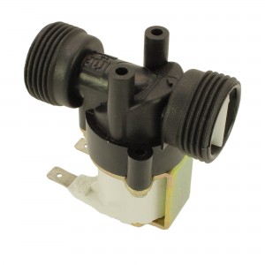 Einfache Elektroventil Waschmaschine 180° 230V 3/4'' - 3/4'' UNI