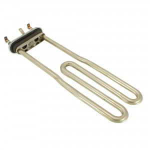 Resistencia lavadora 2000W 230V agujero 2fusibles niquel. BOSCH 00488124