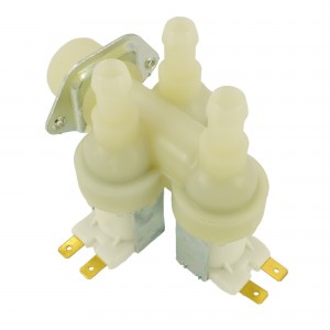 Electrovanne lave-linge 3voies 90° 230V Ø12mm UNIVERSEL