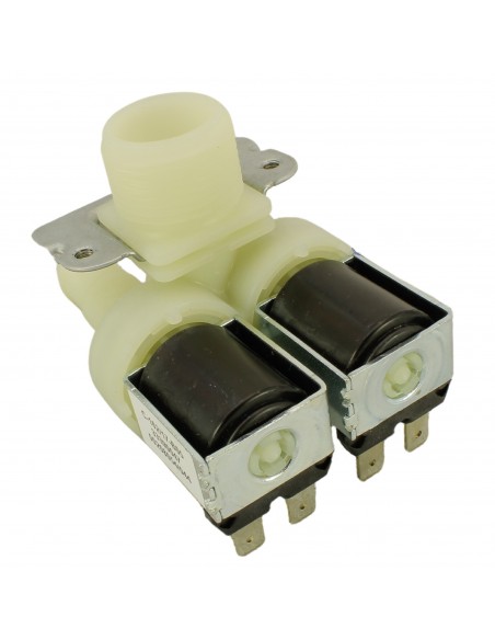 Zweifache Elektroventil Waschmaschine 90° 230V Ø14mm UNIVERSAL