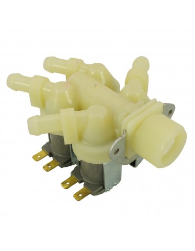 Electrovanne lave-linge 4voies 180° 230V Ø12mm BRANDT 55X8398 Electrovanne lave-linge 4voies 180° 230V Ø12mm BRANDT 55X8398