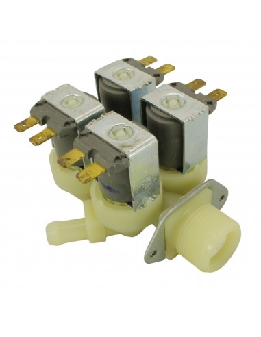 Vierfache Elektroventil Waschm. 230V Ø12mm BRANDT 55X8398