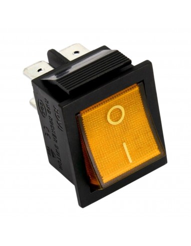 Small appliances yellow switch 22X30mm UNIVERSAL