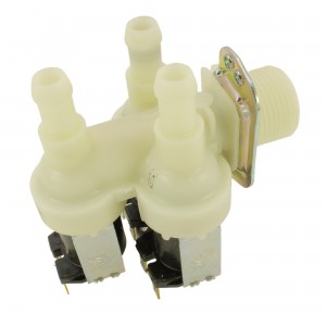 Dreifache Elektroventil Waschmaschine 90° 230V Ø14mm SIEMENS 0485461