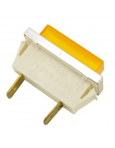 Segnalatore luminoso giallo Lavatrice 10x30mm 230V Universale
