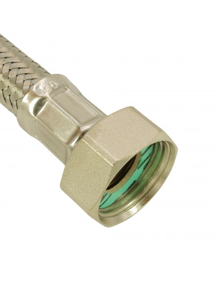 Rallonge tuyau charge inox lave-linge 3,50m Ø12x17 3/4M-3/4F