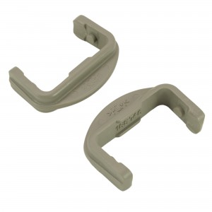 Kit 2pcs embout rail glissière lave-vaisselle original BEKO 1887460200 1887460100