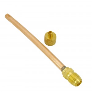 Tuyau cuivre réfrigérateur avec vanne 100mm Ø6mm