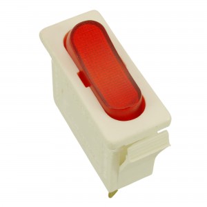 Interruttore unipolare 16A 250V 3 contatti luminoso rosso