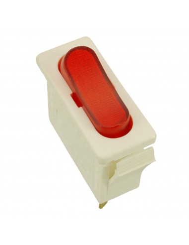 Interrupteur rouge unipolaire 16A 250V 3contacts UNIVERSEL