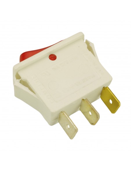 Unipolar swich 16A 250V 3 terminals red light UNIVERSAL