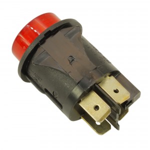 Pulsante 10A 250V 4 contatti luminoso rosso Universale 2