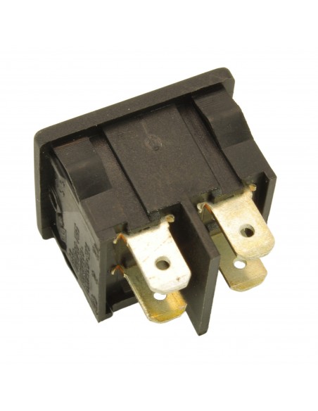 Leuchtwippschalter grün 2-polig 10A 250V 4 Anschlüsse 22x19mm