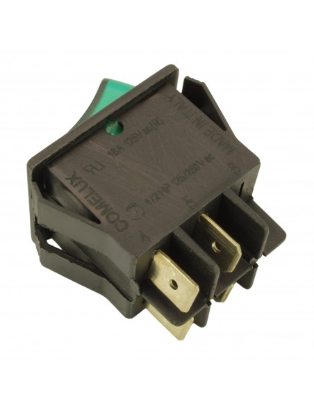 Interruptor bipolar verdea 16A 250V 4 contactos 22x30mm