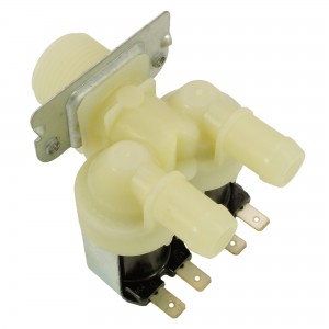 Zweifache Elektroventil Waschmaschine 180° 230V Ø14mm UNIVERSAL 2
