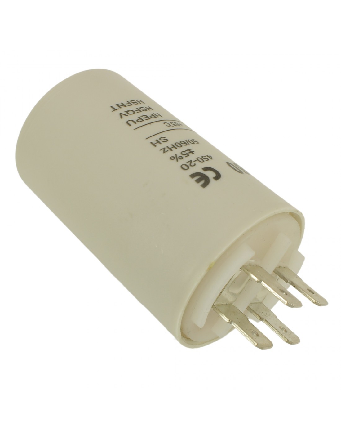 DL-pro Condensatore Con Cavo 12uF 450V Per Lavatrice - Universale, Diametro 40mm, Lunghezza 72mm