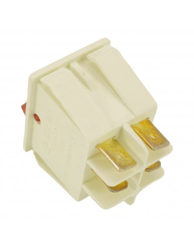 Interrupteur rouge bipolaire 16A 250V 4contacts 22x30 UNIVERSEL Interrupteur rouge bipolaire 16A 250V 4contacts 22x30 UNIVERSEL