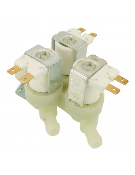 Electrovanne lave-linge 3voies 180° 230V Ø12mm BRANDT 55X8397