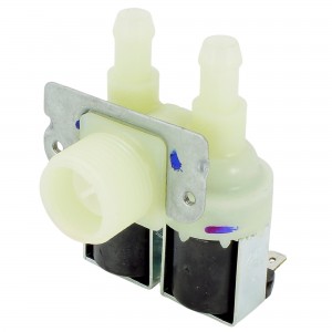 Zweifache Elektroventil Waschm. 90° 230V Ø12mm INVENSYS UNIVERSA 2