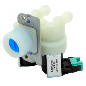 Zweifaches Elektroventil Waschm. 180° 230V  WR 481228128468 2