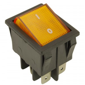 Interrupteur jaune 22x30mm pétit électroménager UNIVERSEL