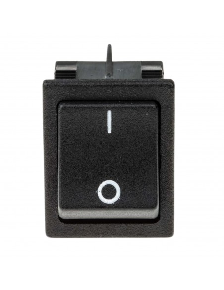 Interruttore bipolare 16A 250V 4 contatti 22x30mm nero