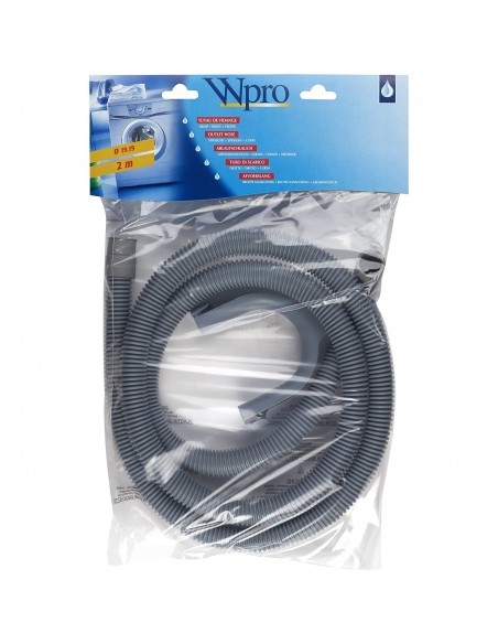 Washing machine drain hose with elbow orig. 2,00m ø19-22mm UNIV 481281728078